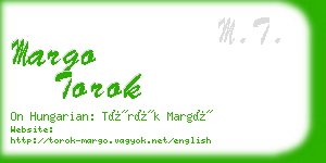 margo torok business card
